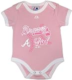 MLB Atlanta Braves Infant Lil' Princess Body Suit By Majestic
