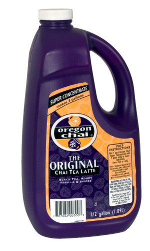 Oregon Chai Origial Super Concentrate, 1 2 Gallon Jugs (Pack of 4) by Chai Beverages