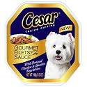 Cesar Gourmet Filets In Sauce Canine Cuisine with Braised Chicken and Garden Vegetables