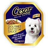 Cesar Gourmet Filets In Sauce Canine Cuisine with Braised Chicken and Garden Vegetables (24/3.5-oz cans)