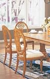 2 Elegant Dining Side Chairs Solid Wood
