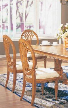 2 Elegant Dining Side Solid Wood