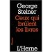 Ceux qui br�lent les livres