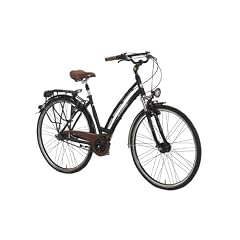 Ruhrwerk Damen Trekking Fahrrad, Alu Gaze, 7 Gang, SRAM R�cktrittbremsnabe, gefedert mit Nabendynamo, tiefschwarz matt, 45 cm, Reifengr��e: 28 Zoll (71,1 cm)
