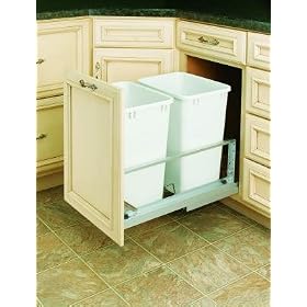 <b>Double 36 Qt Doormount Pull-Out Container</b>