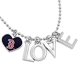 MLB Touch by Alyssa Milano Boston Red Sox Love Necklace with Heart Team Logo