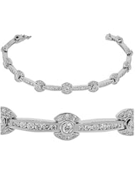 Diamond Bracelet - Soleil Diamond Tennis Bracelet in Platinum