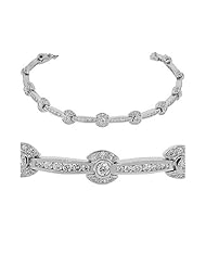 Diamond Bracelet - Soleil Diamond Tennis Bracelet in 18k White Gold