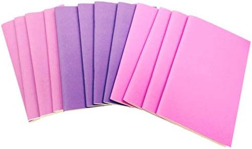 DEBRADALE DESIGNS - Brite & Clever Kid's 40 Page Booklets - 5-1/2" x 8-1/2" - 12 Pack - Choice of Colors (Purple Lined)