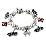 #18 Nascar Charm Gift Bracelet