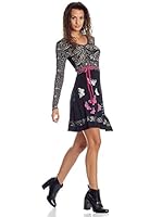 Desigual Vestido Butterfly (Negro)
