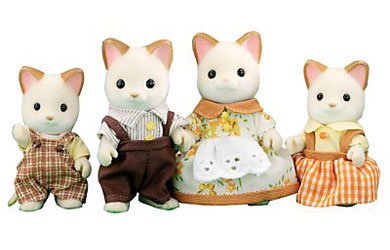 Childrens Toyshop  Toys : Sylvanian Families Cream Cat Family