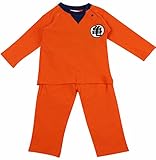 ドラゴンボール 長袖パジャマ上下セット【42b008bb】90cm オレンジ