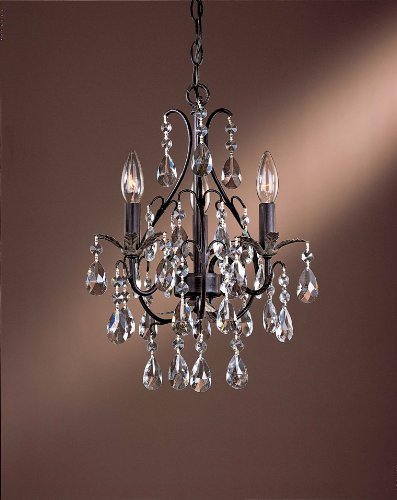 Minka Lavery Mini Chandeliers 3122-301 Mini 3-LT 180w (18H x 13W) Chandelier in Castlewood Walnut