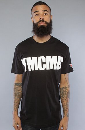 KLP The YMCMB Tee in Black,T-shirts for Men, Large,Black