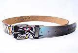 Ed Hardy Bulldog Cap Mens Belt Leather in Black By Christian Audigier