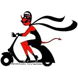 Evil Scooter Sticker ~ vespa sticker