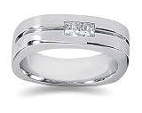 0.34 CTW Men's Diamond Ring in Platinum