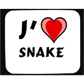 J'aime Snake tapis de souris d�cor�