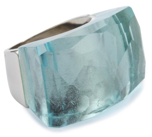 Nicky Hilton Bryant Park Silver Blue Color Stone Fashion Ring, Size 7