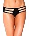 iHeartRaves Black Micro Cut Out Booty Shorts Bottoms (Small/Medium)
