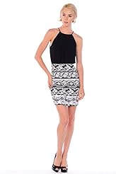 Polyester/Spandex Keyhole Cutout Lace General Print High-Neck  Dress