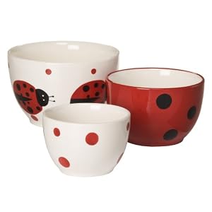 Ladybug Lane Prep Bowl Set of 3
