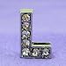 L Letter 10mm Slide Charm for Personalized Bling Dog Collar