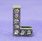 L Letter 10mm Slide Charm for Personalized Bling Dog Collar