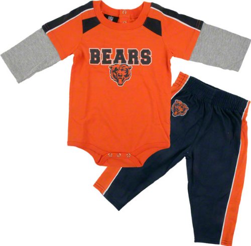 Chicago Bears Newborn Long Sleeve Creeper and Pants Set