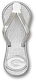 Womens NFL Green Bay Packers "G" Flip Flop Pendant