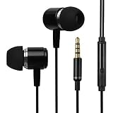 Francois et Mimi In-Ear 3.5mm Aux Hi-Fidelity Headphones Earbuds CH-09, Black