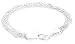 Sterling Silver B2472 Women's Multi Chain Heart Chain Bracelet