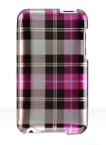 Brand New : High Quality with our Premium Snap On Hard Protector Cover for Apple IPOD TOUCH 2 / II 8GB / 16GB / 32GB 2nd Generation Gen (2G) CRYSTAL CASE HOT PINK CHECK / CHECKER WITH NO CLIP + FREE Screen Protector Film Shield with Micro Cleaning Cloth