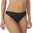 Gilligan & O'Malley  Lace Thong - Ebony