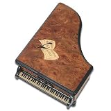 Buy Timeless Solid Wooden Piano Shaped 18, 30 or 36 Note Music Jewelry Box: Timeless Solid...