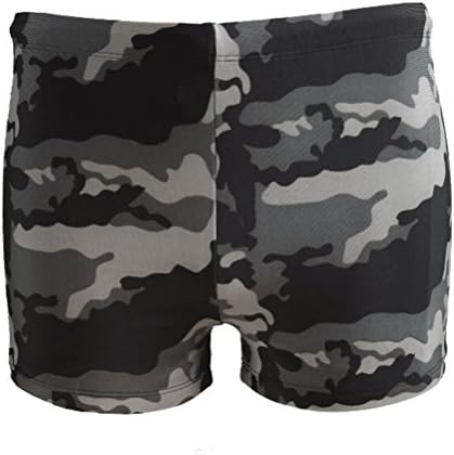QUIZAS PASION; Men's Camouflage Boxer Swimming Trunks(Camouflage,M)