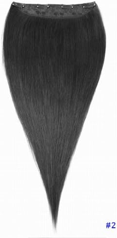 one piece hair extension:27" 70cm 5.2oz(150g) Straight Indian Remy Human Hair Thick Ends,color 30 Available,wavy Available. #2 Natural Black