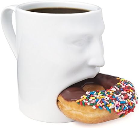 Biscuit Pocket Holder 6 Oz Face Mugs Creative Ceramic Cookie Party Cups