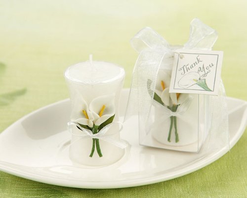 Calla Lily Elegance' Vase Shaped Candle - Baby Shower Gifts & Wedding Favors Calla Lily Elegance' Vase Shaped Candle - Baby Shower Gifts & Wedding Favors