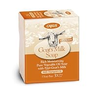 Canus Goat's Milk Natural Marigold Oil Soap, 3 Count