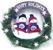 Minnesota Twins 20" Team Snowman Wreath - Baseball Sports Merchandise