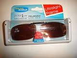 Solar Shield 56Rec15 Ultralight Frame Driving Lens Polarized Clip On Sunglasses