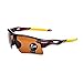 Enjoydeal Outdoor Sports Cycling Goggles Bicycle Bike Riding Eyewear Eyeglass UV400 Sunglasses (Dark Brown)