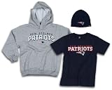 New England Patriots NFL Youth 3-Pack Set, Tee, Hoodie, Hat