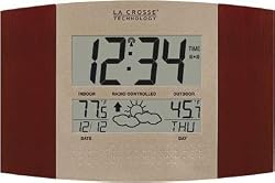 Beveled Atomic Wall Clock with Weather Icons