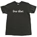 Free Tibet Serif Text T-Shirt, Black, M