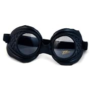 Black Cyberpunk Industrial Goggles