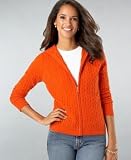 Charter Club Cashmere Cable-Knit Zip Hoodie
