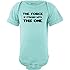 Cute Funny Nerd Geek Humor The Force is Strong With this One Soft Baby Bodysuit